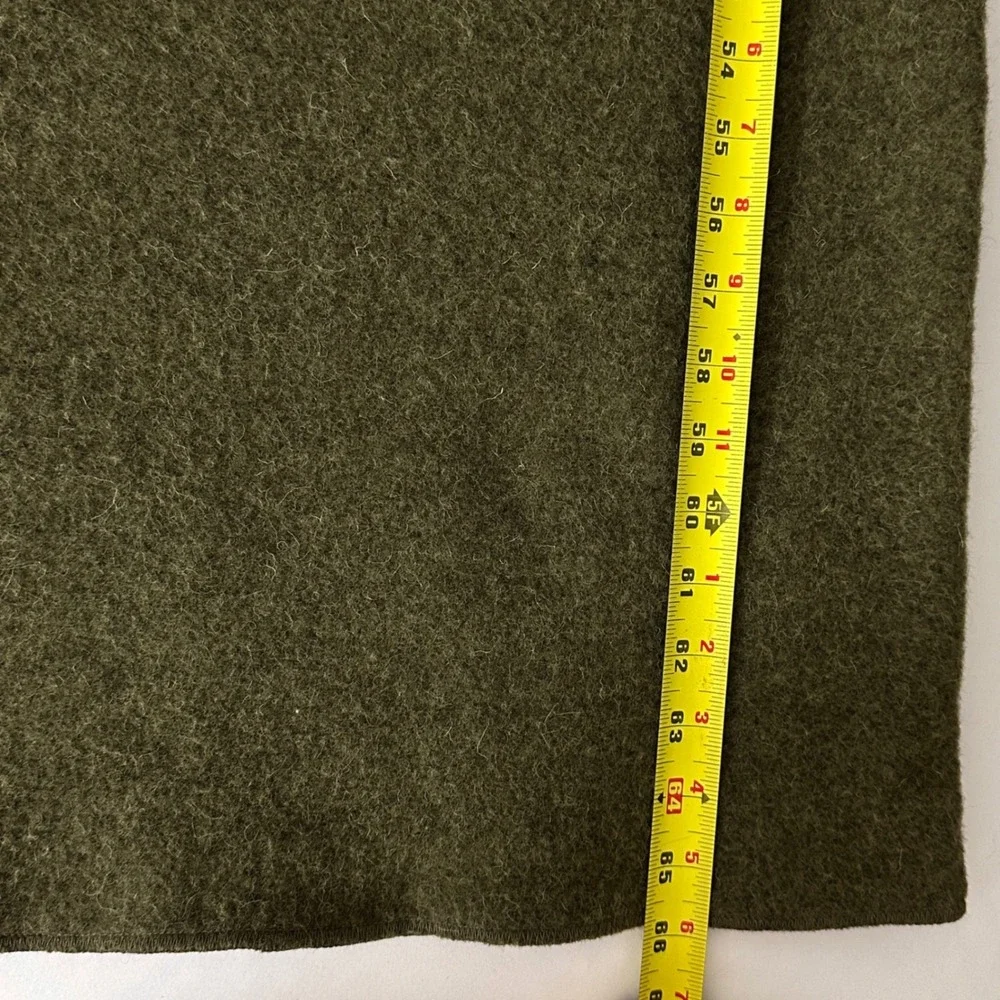 US Military Wool Blanket Olive Green 66x90 Northern Mills Outdoor Survival Camp
